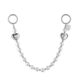 Pearl Heart Bag Chain
