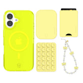 Neon Yellow iPhone Bundle Set - Wallet