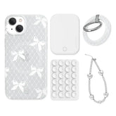 Vintage Lace Bows iPhone Bundle Set - Grip