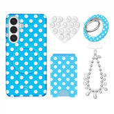 Aquamarine Polka Dot Samsung Bundle Set
