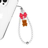Winter Teddy Phone Charm