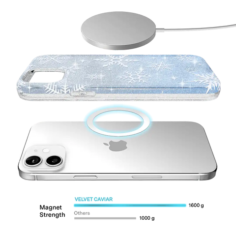 Snow Angel Glitter iPhone Case