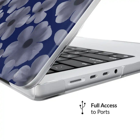 Midnight Blossom MacBook Case