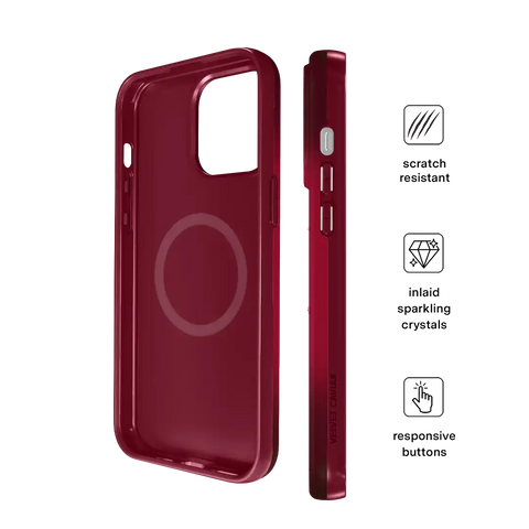 Black Cherry Crystal iPhone Case