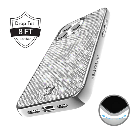 Chrome Caviar Crystals iPhone Case