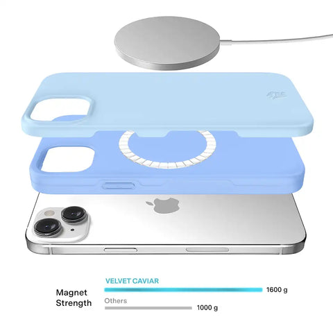 Cotton Candy Blue iPhone Case