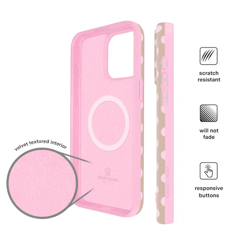 Brown Sugar Polka Dot iPhone Case
