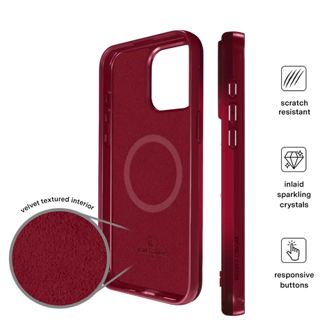 Black Cherry Crystal iPhone Case