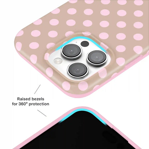 Brown Sugar Polka Dot iPhone Case