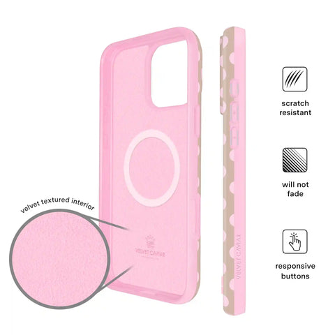 Brown Sugar Polka Dot iPhone Case