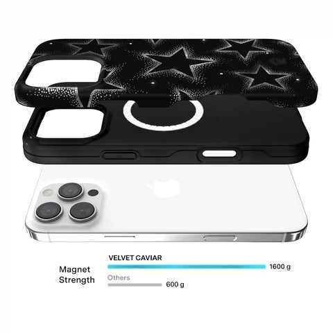 Crystal Chrome Stars iPhone Case
