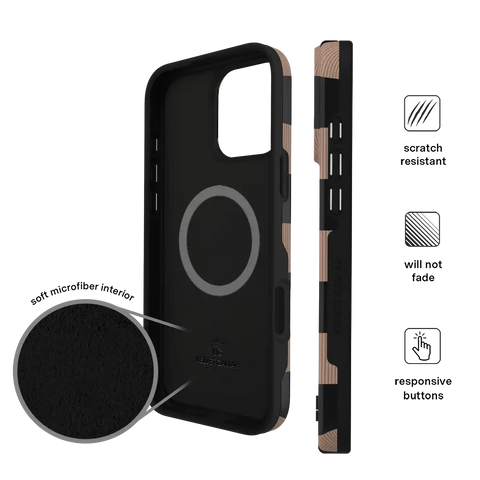 Mocha Vibe Checkered iPhone Case