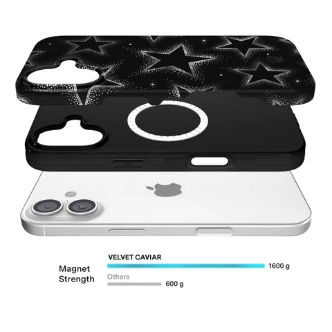Crystal Chrome Stars iPhone Case