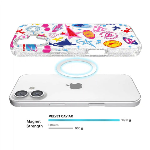 Supergirl Krypto Glitter iPhone Case