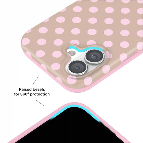 Brown Sugar Polka Dot iPhone Case