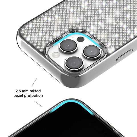 Chrome Caviar Crystals iPhone Case