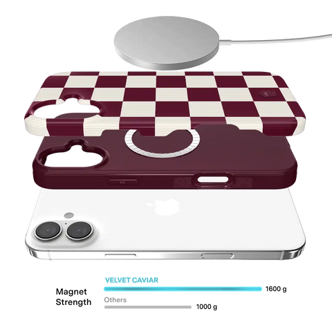 Burgundy Vibe Check iPhone Case
