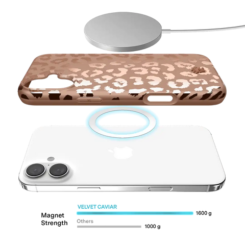 Bronze Chrome Leopard iPhone Case