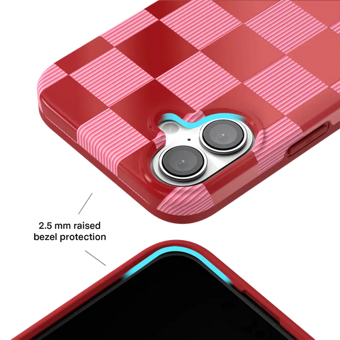 Rose Vibe Checkered iPhone Case