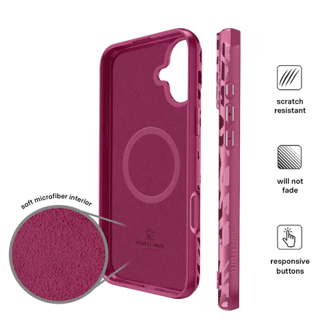 Pink Ruby Leopard iPhone Case