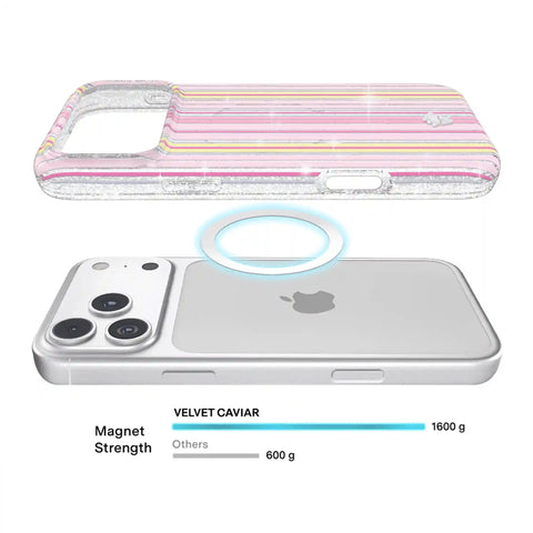 Sunkissed Stripes Glitter iPhone Case