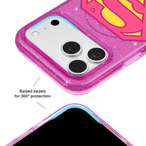 Supergirl Stardust Glitter iPhone Case