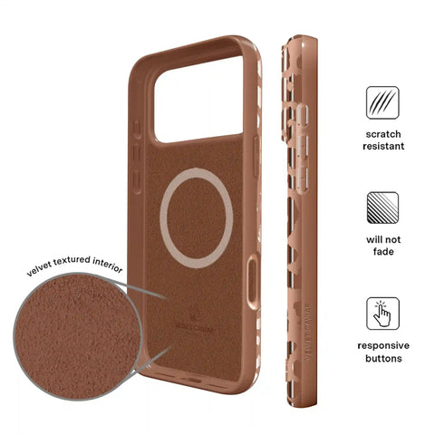 Bronze Chrome Leopard iPhone Case