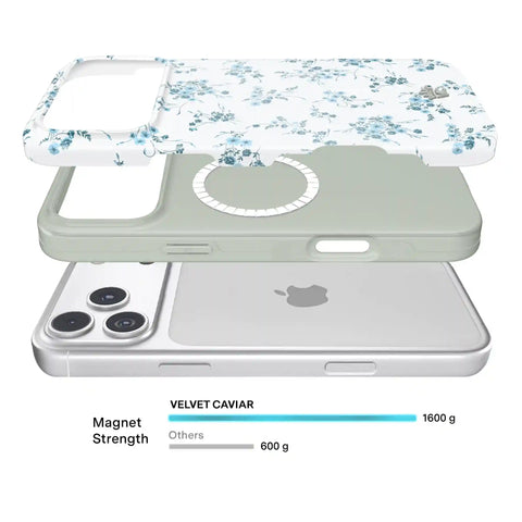 French Blue Floral iPhone Case