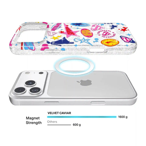 Supergirl Krypto Glitter iPhone Case