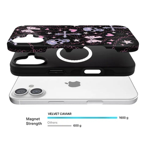 Pretty Punk Skulls iPhone Case