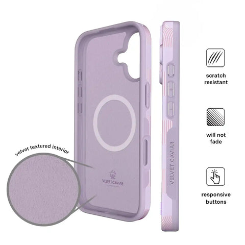 Lilac Vibe Checkered iPhone Case