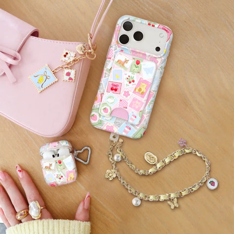 Spring Dreams Leather Chain Phone Charm