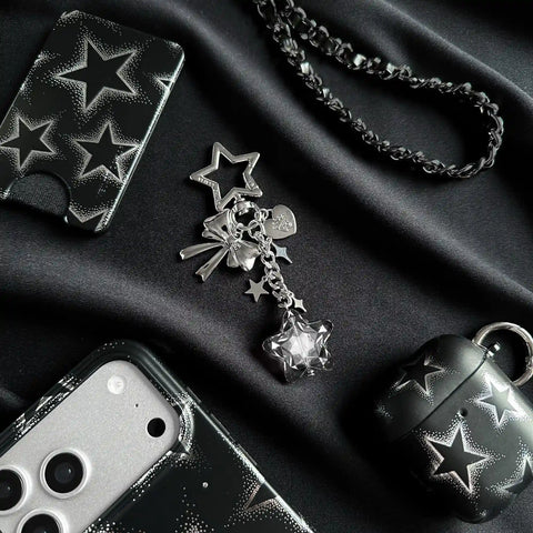 Onyx Star Bag Charm