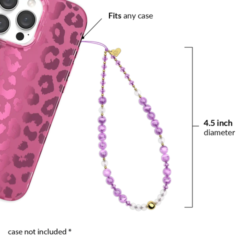Amethyst Gemstone Phone Charm