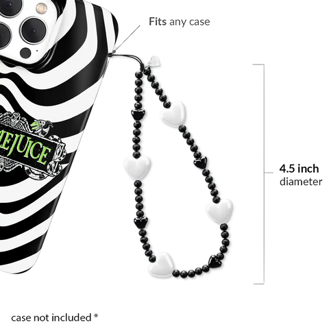 Black & White Heart Charm