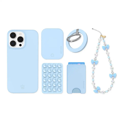 Cotton Candy Blue iPhone Bundle Set