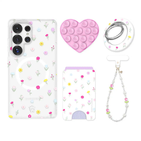 Dreamy Meadow Floral Samsung Bundle Set