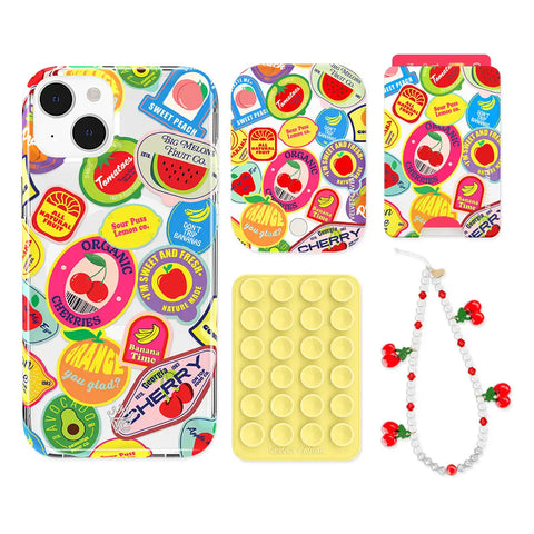 Juicy Fruits iPhone Bundle Set - Wallet