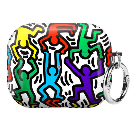 Keith Haring Rainbow Dancers AirPod Case