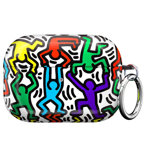 Keith Haring Rainbow Dancers AirPod Case