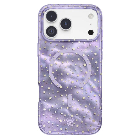 Lilac Celestial Stars iPhone Case