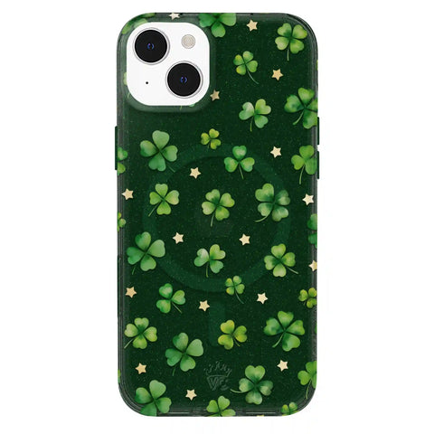 Lucky Clover Glitter iPhone Case
