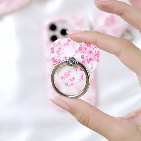 French Rose Floral Phone Ring