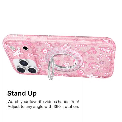 Pink Christmas MagSafe Grip Ring