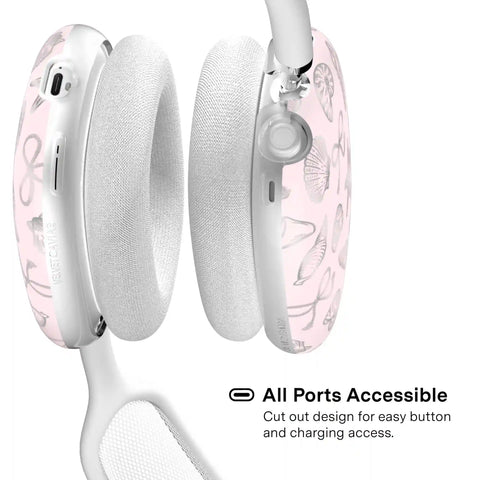 Pink Coastal Seashells AirPod Max Case