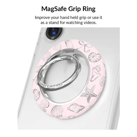 Pink Coastal Seashells Samsung Bundle Set