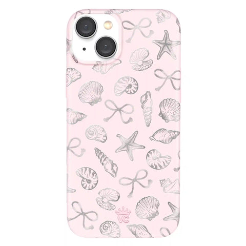 Pink Coastal Seashells iPhone Case