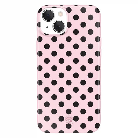 Princess Pink Polka Dot iPhone Case