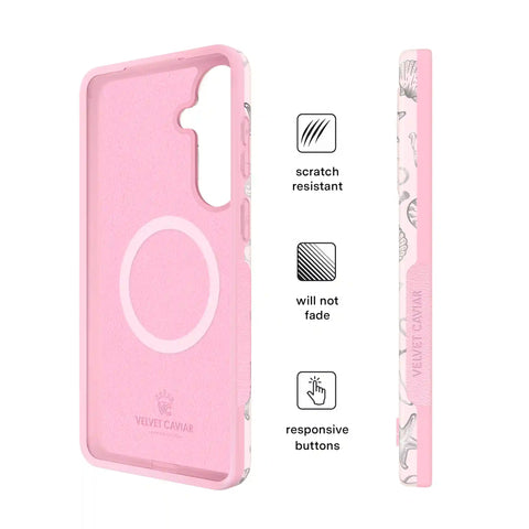 Pink Coastal Seashells Samsung Case