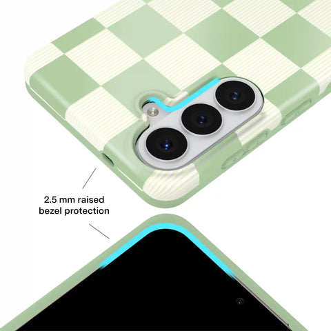 Pistachio Vibe Checkered Samsung Case